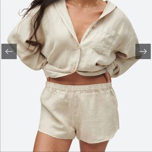 NWT MATE the Label Linen Short